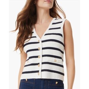 Sam Edelman Stripe Cardigan Vest